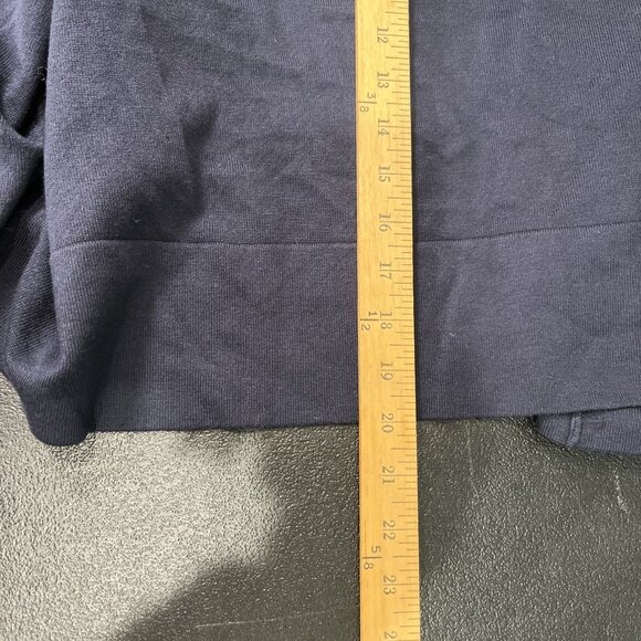 Lane Bryant Open Front Cardigan Womens Sz 26/28 Navy Drape Ribbed Preppy Career - Picture 6 of 6